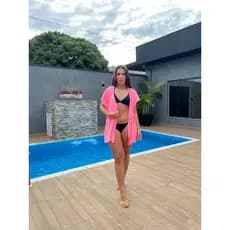 Saída De Praia Feminina Confortável Passeio Praia Piscina