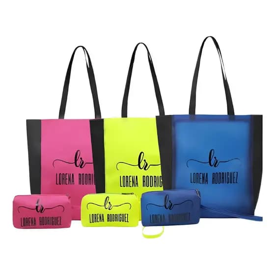 Kit 3 Bolsas De Praia Silicone Impermeável Piscina Férias