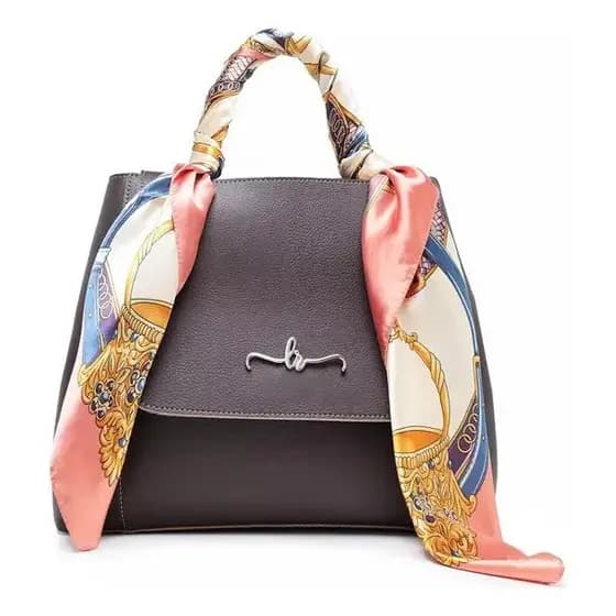 Bolsa Grande Espaço Linda Casual Versátil Acompanha Lenço