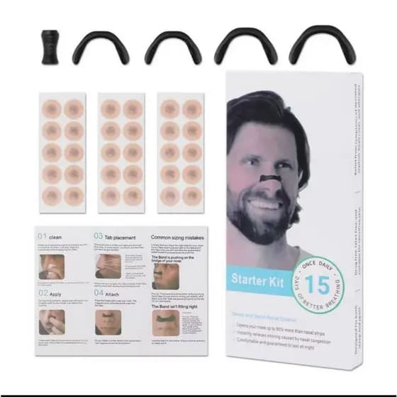 Expansor Nasal Anti-Ronco Para Respiração Silencioso e Confortável Anti-Ronco e Congestão