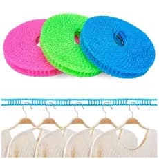De Varal Corda Para Roupas Nylon Antiderrapante Cabides 3 Metros Ajustável Casa/Varal Retrátil Portátil Antiderrapante