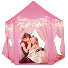 Super Barraca Infantil Tenda Iluminada Com LED Castelo Das Princesas Grande