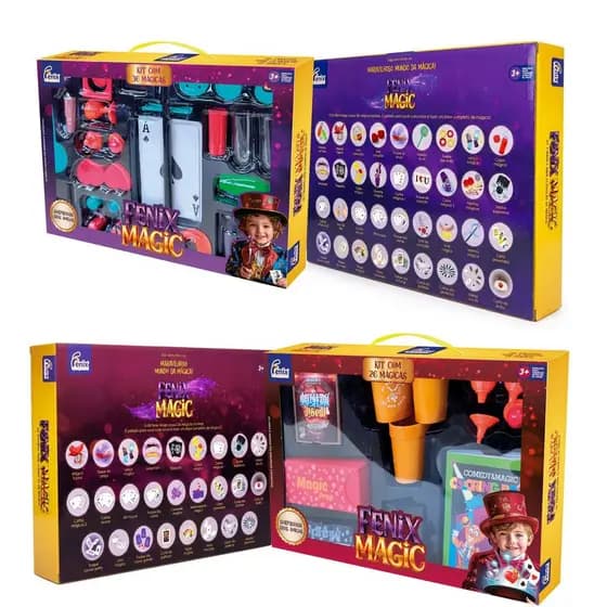 Kit Truques Mágica Infantil Jogo Completo Família Amigos