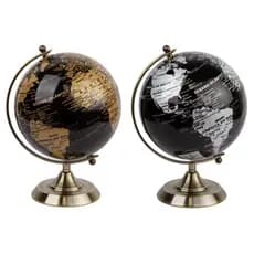 Globo Terrestre Giratório Político Educativo Mapa-Mundi Estudo Escolar Decoração Geografia 20cm