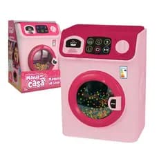 Máquina De Lavar Infantil Brinquedo Lava Roupa Movimento Som