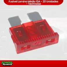 Fusivel Lamina Médio 10A - 20 Unidades - Technoise