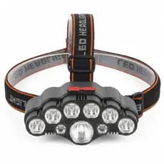 H'maston HW05 Lanterna De Farol De 9 Leds Cabeça Recarregável À Prova D'água Lâmpada