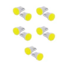 Kit 10 Lampada led T10 COB branco 12V (10 unidades)