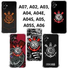 A07, A02, A03, A04, A04E, A04S, A05, A05S, A06 Capa Inspirada no Timão Capinha Case TPU Time Corinthians Samsung