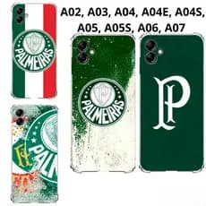 A07,A02, A03, A04, A04E, A04S, A05, A05S, A06 Capa Inspirada Verdão Alviverde Capinha Case TPU Time Palmeiras Samsung
