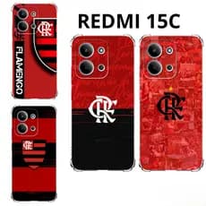 Redmi 15C Capa Mengão:Rubro Negro Redmi 15C Capinha CaseTPU Flamengo Xiaomi