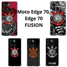 Moto Edge 70, Edge 70 FUSION Capa Inspirada no Timão Capinha Case TPU Time Corinthians