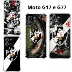 Moto G17 e G77 Capa Inspirada no Vascão Capinha Case TPU Time Vasco