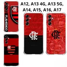A17, A12, A13 (4G e 5G), A14, A15, A16 Compatível Capa Mengão Rubro Negro Capinha Case Inspirada TPU Flamengo