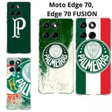 Moto Edge 70, Edge 70 FUSION Capa Inspirada no Verdão Alviverde Capinha Case TPU Time Palmeiras