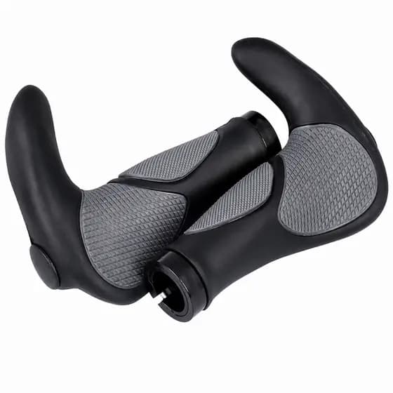 Manopla Bike Ergonômica Lock On Com Bar End Alumínio Antiderrapante Ultra Grip MTB Speed Urbana Par