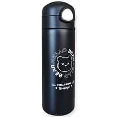 Garrafa Térmica Inox Portátil com Canudo Interno e Biqueira de Silicone 450ml para uso diário trabalho academia escola
