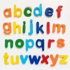 LETRAS ALFABETO MAGNETICO EDUCATIVO INFANTIL 26 PEÇAS Letras