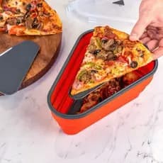 Porta Pizza Retrátil Recipiente Expansível para fatias,fastbuy