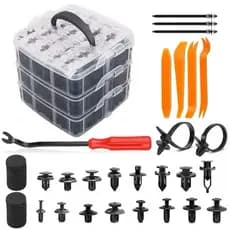 Kit 620 PCS Presilha Grampo Fixadores Fixadores Presilha Parafuso Plástico Automotivo Plástico