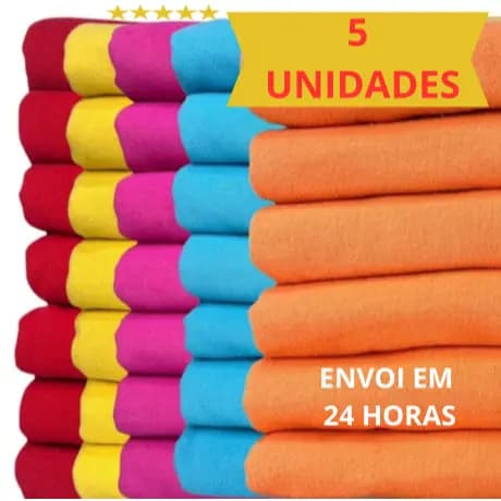 Kit De 05 Pano De Prato Original Pé De Galinha 5 Cores - 100% Algodão Melhor Preço Pano De Cozinha Pano De Microfibra