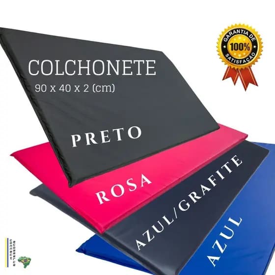 COLCHONETE 100X60X2,5- 90X40X3- 90X40X2-90X45X2,5- ACADEMIA,EXERCÍCIOS, FITNESS, GINÁSTICA,ESCOLAS
