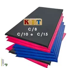 kit 10 e 15 colchonete 1m academia, exercícios físicos, Kit c/8, creches escolas, yoga, fisioterapia