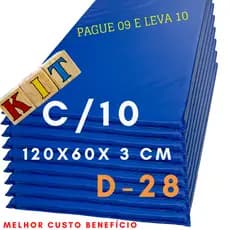 colchonete grande 120x60x3 cm - 120x60x4 cm e 100x60x3 academia creches escolas exercícios físicos.
