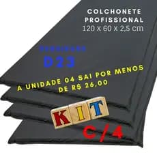 KIT-2 colchonete de 1m metro -100x60x3cm/100x60x2,5cm academia creches escolas exercícios fitness