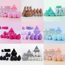 Kit 12 Esponjas para Maquiagem Multifuncional