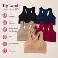 Top Academia Nadador Fitness Poliamida Importada Sustentação Academia Regata Treino Roupas Femininas