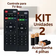 Controles Remotos Para TV Box Inteligente Completo C/ Pilhas