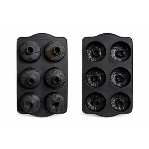 Forma Silicone 6 Cavidades Bolo Donuts Muffin Antiaderente Resistente Cozinha