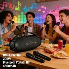 NM-AIP601M Caixa De Som Para Festa 200W Bluetooth Portátil Hifi Com Bateria Duradoura 4500mAh