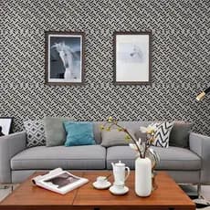 Papel Parede 5m Adesivo Geométrico Lavável Textura PVC Zig Zag Decor Moderno