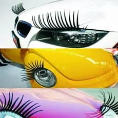 PFG 3D Charmoso ck Cílios Postiços Falso Eye Lash Adesivo Decoração De Farol De Carro FG