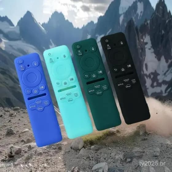 1 Peça Capa Protetora de Controle Remoto à Prova de Choque Silicone Espesso Anti-queda Adequada para Samsung BN59-01432A