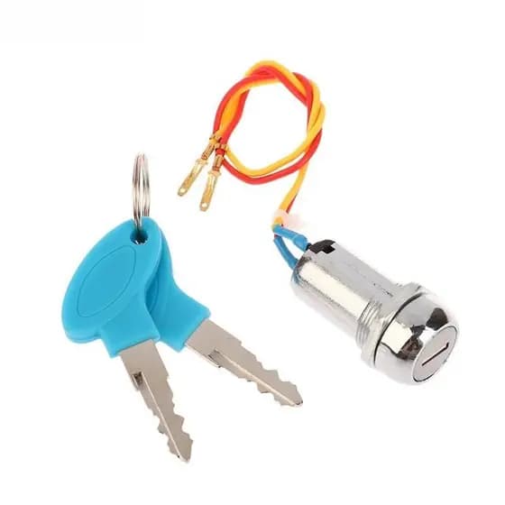 Nova Chegada 1 Conjunto Interruptor de Ignição com Chave de 2 Fios Adequado para Motocicleta, Kart, Scooter, Interrupt