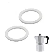 Kit 2 Borrachas Anel De Vedação Cafeteira Italiana 3 Cafés