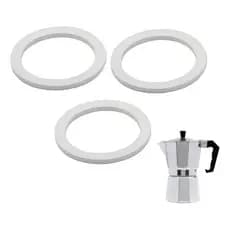 Kit 3 Borrachas Anel De Vedação Cafeteira Italiana 6 Cafés