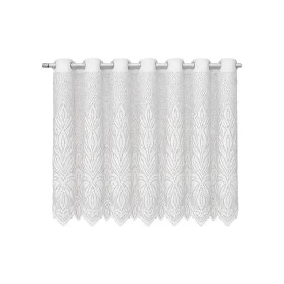 Cortina Vitrô De Banheiro De Renda Branca 90 X 70 Rendada