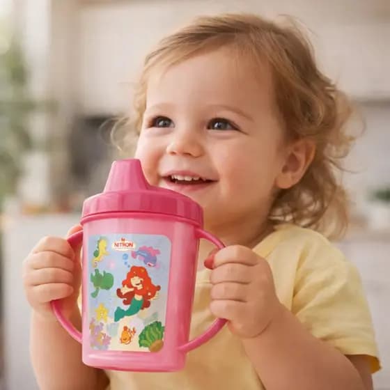 Copinho Como Infantil C/ Alça Tampa E Bico Plástico +6 Meses