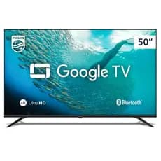 Smart TV Philips 50" Google TV 4K HDR Comando de Voz Dolby Audio 50PUG7019