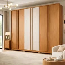 Guarda-Roupa Casal 6 Portas 4 Gavetas Mozart Caemmun