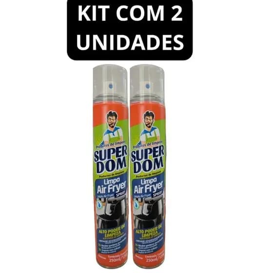 Kit 2 Limpa Air Fryer Spray Espuma - BASTON