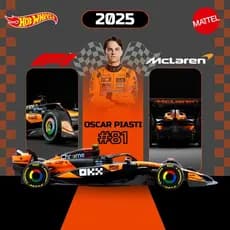 Kit 2 McLaren F1 Oscar Piastri 2025 Hot Wheels Premium