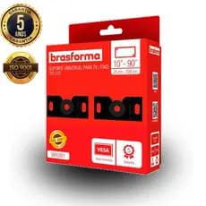 Suporte Tv Fixo Led Lcd Brasforma SBRU951 de 10 a 90 Polegadas Preto