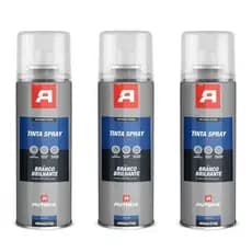 Kit 3 Tinta Spray de pintura Uso Geral 400ml - Autofix 400ml / 210g - Branco Brilhante Ok