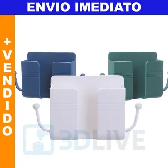Suporte Adesivo Multiuso para Celular com Ganchos