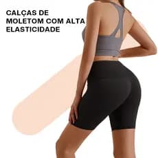 Liouty Shorts Esportivos de Ioga de Cintura Alta Tecido de secagem rápida